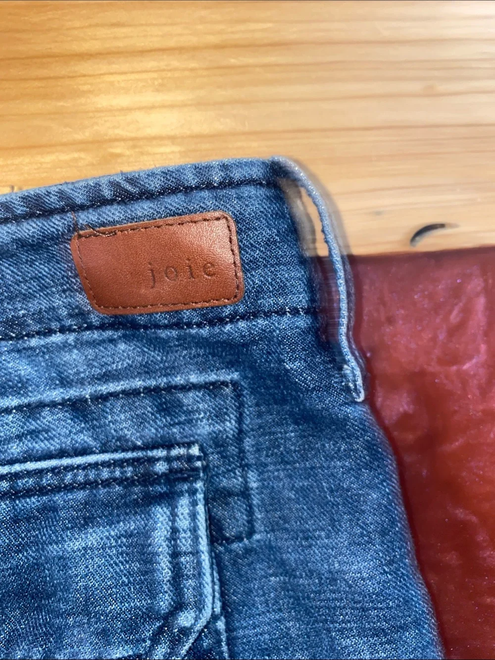 Joie Indigo Denim Low-Rise Short Shorts